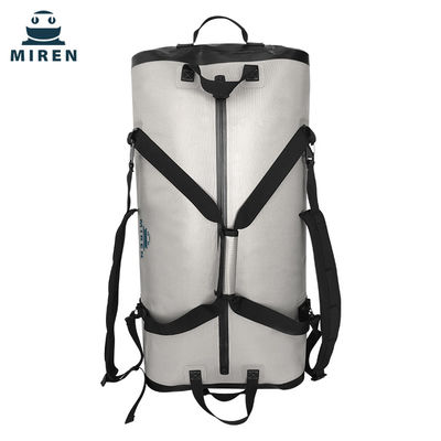 کیسه خشک ضد آب Duffel Bag 70 لیتری مواد TPU رنگ خاکستری روشن
