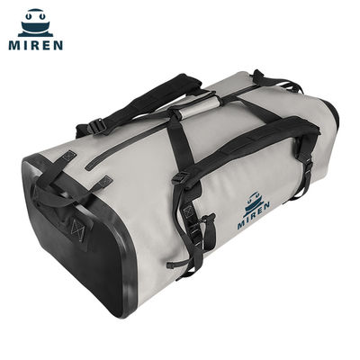 کیسه خشک ضد آب Duffel Bag 70 لیتری مواد TPU رنگ خاکستری روشن