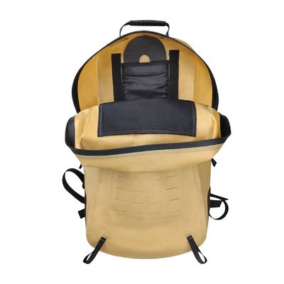 کوله پشتی پیاده روی 25 لیتری زرد، کوله پشتی پیاده روی مقاوم در برابر آب TPU 840D Material