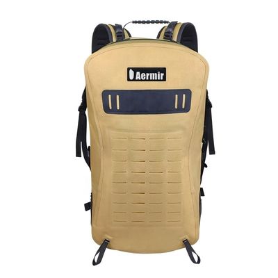 کوله پشتی پیاده روی 25 لیتری زرد، کوله پشتی پیاده روی مقاوم در برابر آب TPU 840D Material