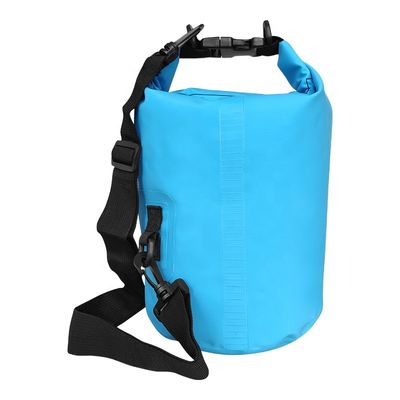 کیسه ضد آب PVC بادوام سبک وزن، کوله پشتی خشک 10 لیتری رنگ آبی